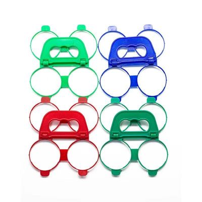 4-pack et 6-pack poignée en plastique pour les canettes de bière de boissons en rouge jaune noir bleu vert