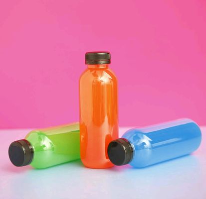 Bouteille de boissons en plastique pour animaux de compagnie de 300 ml, 350 ml et 400 ml pour la personnalisation et la marque des boissons