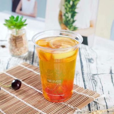 Coupe de contenant de smoothie coloré RPET 16 oz pour les milkshakes et les jus