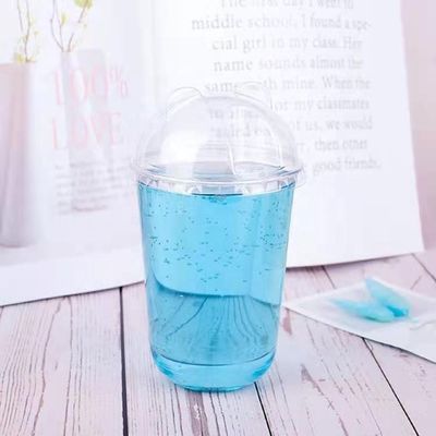 500 ml de tasse en plastique en PLA à fond rond de yaourt biodégradable en forme de U de calibre 96