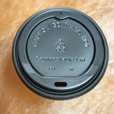 Couvercle en papier CPLA biodégradable pour tasse de café