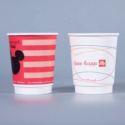 Des tasses de café en papier jetables personnalisées avec couvercles 16 oz commander sur commande maintenant