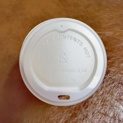 Couvercle en papier CPLA biodégradable pour tasse de café
