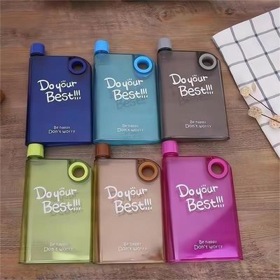 Bouteilles carrées de boissons en plastique résistant à la chaleur de 250 ml, 350 ml et 500 ml
