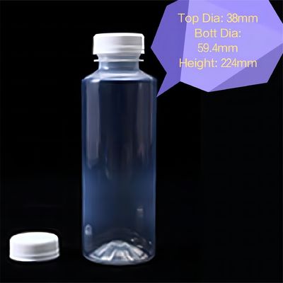 Matériau du corps en plastique PP 150ml 280ml 350ml 500ml Bouteille de boissons résistantes à la chaleur pour jus