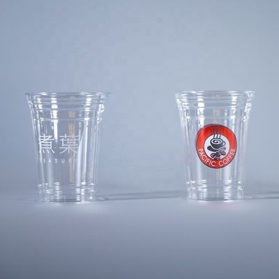 Coupe en plastique PLA 100% biodégradable avec couvercle