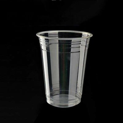 10/12/14/16/20/24 oz de tasses jetables en PLA à froid avec couvercle résistant à la température