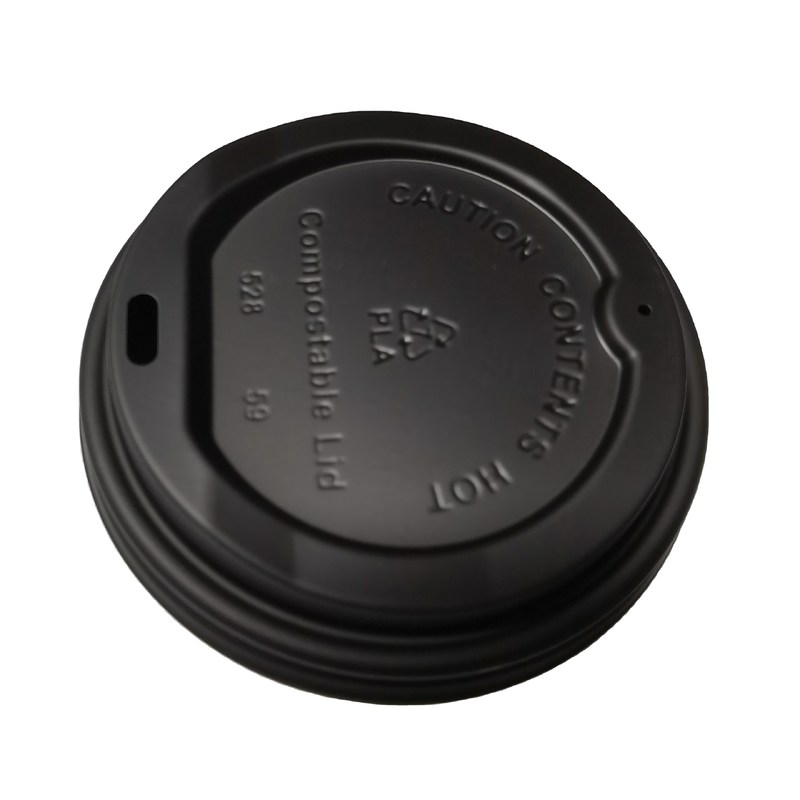 Couvercle en papier CPLA biodégradable pour tasse de café